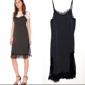 Free People Margot polka dot Slip Dress-NWT